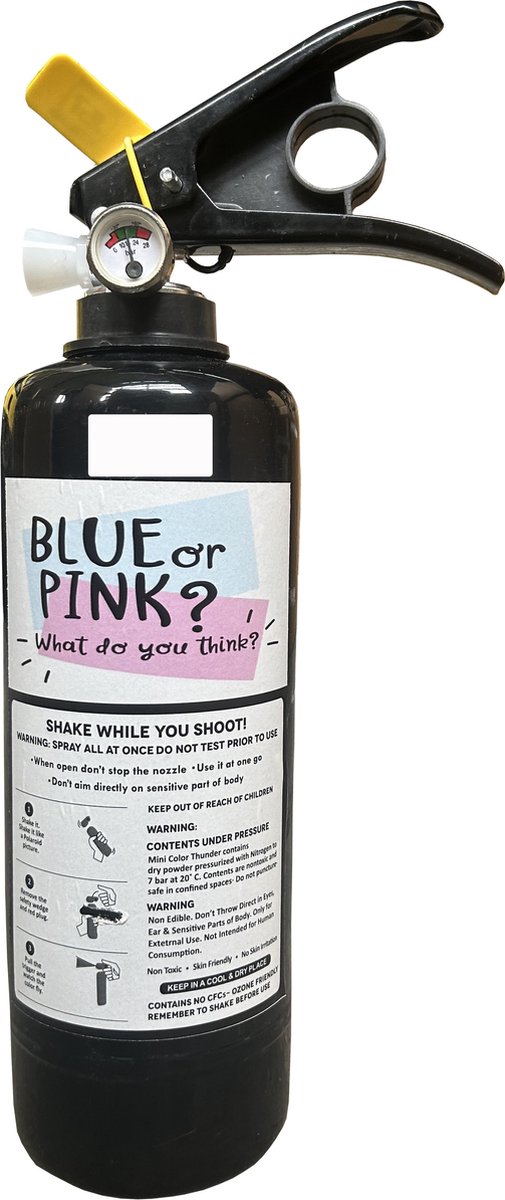 Gender Reveal Brandblusser Small | Meisje